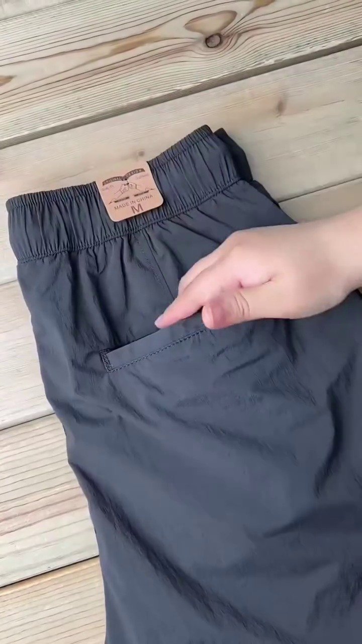 Men’s Black Elastic Waist Smart Casual Stretch Trousers - Image 4